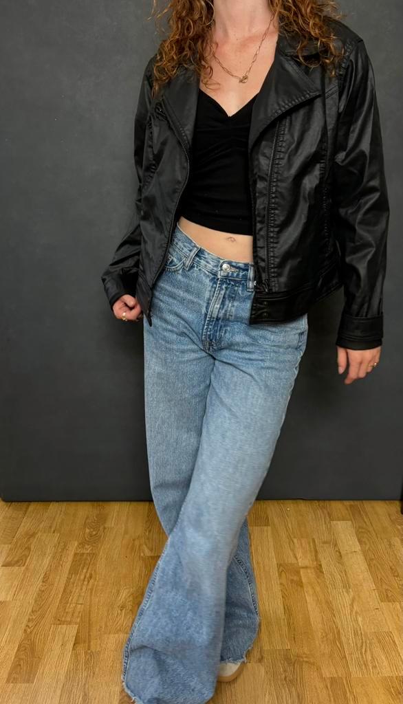 Biker jacket LTB, XL, Kleding | Dames, Jasjes, Kostuums en Pakken, Zo goed als nieuw, Jasje, Maat 46/48 (XL) of groter, Zwart