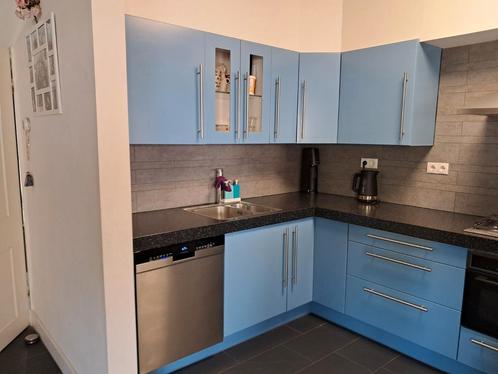 Blauwe keuken ikea, Huis en Inrichting, Keuken | Complete keukens, Gebruikt, Hoekkeuken, Kunststof, Ophalen