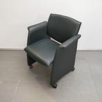 Ahrend fauteuil - verrijdbaar - groen - set van 2, Huis en Inrichting, Fauteuils, Ophalen, Gebruikt, Minder dan 50 cm