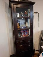 Koloniale Vitrinekast, Huis en Inrichting, Kasten | Vitrinekasten, Gebruikt, 150 tot 200 cm, 25 tot 50 cm, 50 tot 100 cm