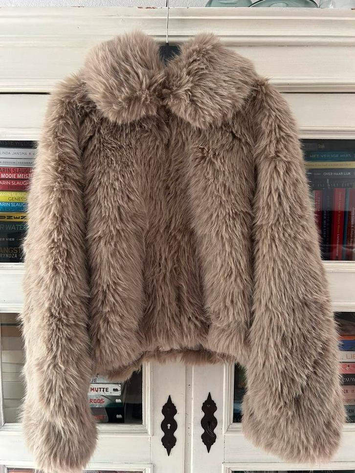 GARCONNE fakefur jas beige mt S/M, Kleding | Dames, Jassen | Winter, Nieuw, Beige, Verzenden