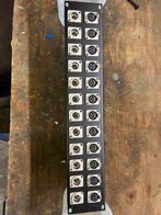 19" Paneel 24x XLR (12 male, 12 female) - Nieuwstaat, Ophalen of Verzenden, Nieuw, Audio