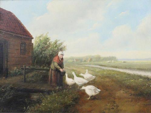 schilderij Johannes Hessel Brolsma, Antiek en Kunst, Kunst | Schilderijen | Klassiek, Ophalen of Verzenden
