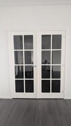 Dubbele binnen deur, zware kwaliteit, hardhouten kozijnen, Doe-het-zelf en Verbouw, Deuren en Horren, Ophalen