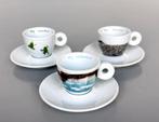 Set van 3 Illy Art Collection Espressokopjes (2001), Ophalen of Verzenden, Nieuw, Porselein, Kop en/of schotel
