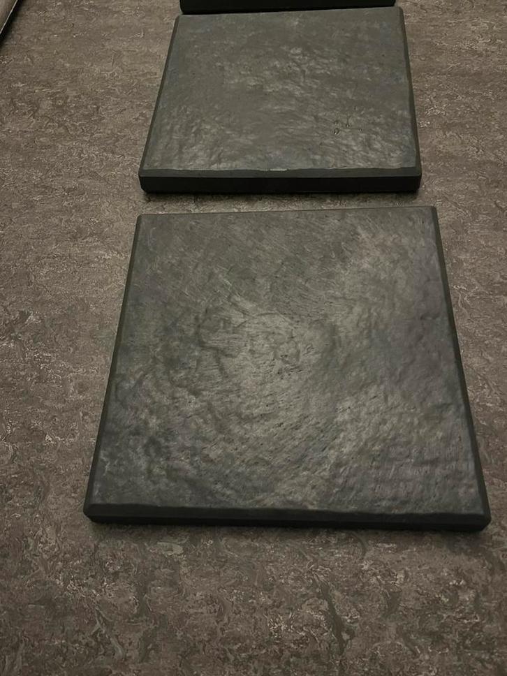 5 Graphite stapstenen-30 x 30 cm/ nieuw., Tuin en Terras, Grind, Keien en Split, Zo goed als nieuw, Split, Ophalen