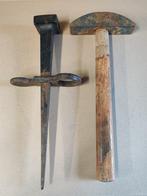 Set haarspit en haarhamer, Antiek en Kunst, Antiek | Gereedschap en Instrumenten, Ophalen of Verzenden
