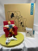 Kuifje in de rode stoel serie Icones nw + ds en certificaat, Beeldje of Figuurtje, Ophalen of Verzenden, Zo goed als nieuw, Moulinsart