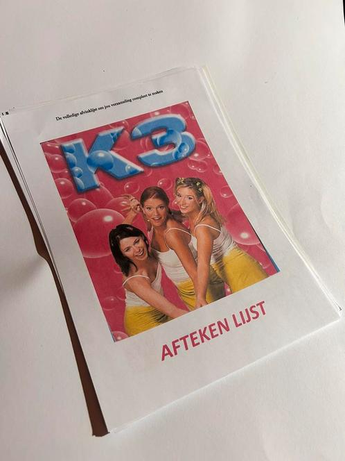 AFTEKENLIJST K3 aftekenlijst, Cd's en Dvd's, Dvd's | Kinderen en Jeugd, Zo goed als nieuw, Film, Ophalen of Verzenden