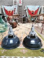 Vintage industriële hanglamp, Huis en Inrichting, Lampen | Hanglampen, Ophalen, Gebruikt, Minder dan 50 cm