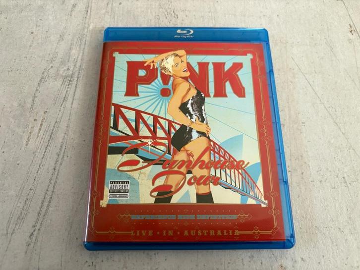 P!NK (Pink) - Funhouse Tour Live In Australia Blu Ray, Cd's en Dvd's, Blu-ray, Zo goed als nieuw, Muziek en Concerten, Ophalen of Verzenden