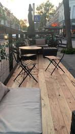 Inklapbare metalen stoelen, Ophalen, Gebruikt