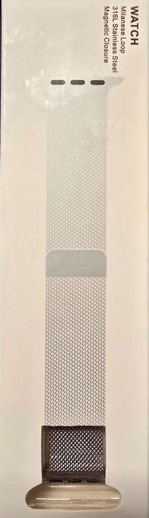 Loop Bandje voor  Watch, Sieraden, Tassen en Uiterlijk, Smartwatches, Nieuw, iOS, Zilver, Ophalen of Verzenden