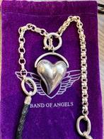 Zilveren Band of angels ketting met hanger Nieuw, Sieraden, Tassen en Uiterlijk, Ophalen of Verzenden, Nieuw, Zilver, Met hanger