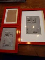 3 Rode IKEA Ribba fotolijsten, Ophalen of Verzenden, Gebruikt