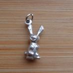 zilveren vintage bedel konijn [629], Overige merken, Verzenden, Zo goed als nieuw, 1 bedel