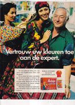 Retro reclame 1994 Robijn wasverzachter Frank Govers, Verzamelen, Overige typen, Ophalen of Verzenden