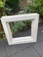 Te koop hardhouten kozijn met glaslatten, Raamkozijn, Zo goed als nieuw, Hout, Ophalen