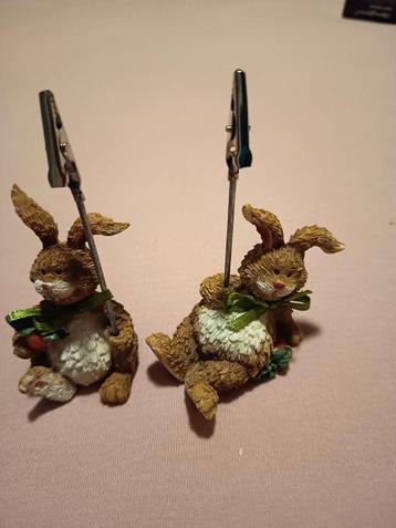 Schattige Konijnen Foto/Kaarthouders - Set van 2 beschikbaar voor biedingen