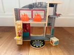 Houten Brandweerkazerne Sam de Brandweerman - Perfecte Staat, Kinderen en Baby's, Speelgoed | Actiefiguren, Ophalen of Verzenden