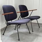 Gerestaureerde Van der Sluis fauteuils vintage Dutch design, Huis en Inrichting, Stoelen, Ophalen, Twee, Overige kleuren, Metaal