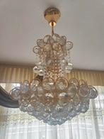 Kristallen kroonluchter 2 stuks, Huis en Inrichting, Lampen | Kroonluchters, Ophalen, Zo goed als nieuw, Glas, Klassiek