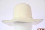 Vintage Dames floppyhoed Mayser creme wit vilt 56, 56 of 57 cm (M, 7 of 7⅛ inch), Mayser, Hoed, Ophalen of Verzenden