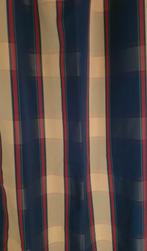 Gordijn, donkerblauw/Goudkleurig. H.2.24 mtr. Nieuw!, Ophalen of Verzenden, Nieuw, Overige kleuren, 200 cm of meer