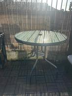 Tafel voor paraol, Tuin en Terras, Tuintafels, Ophalen, Zo goed als nieuw, Rechthoekig