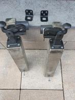 Poort Deur Vloervastzetter deurstopper 2x met rvs anker, Ophalen of Verzenden, Nieuw, IJzer, Overige typen