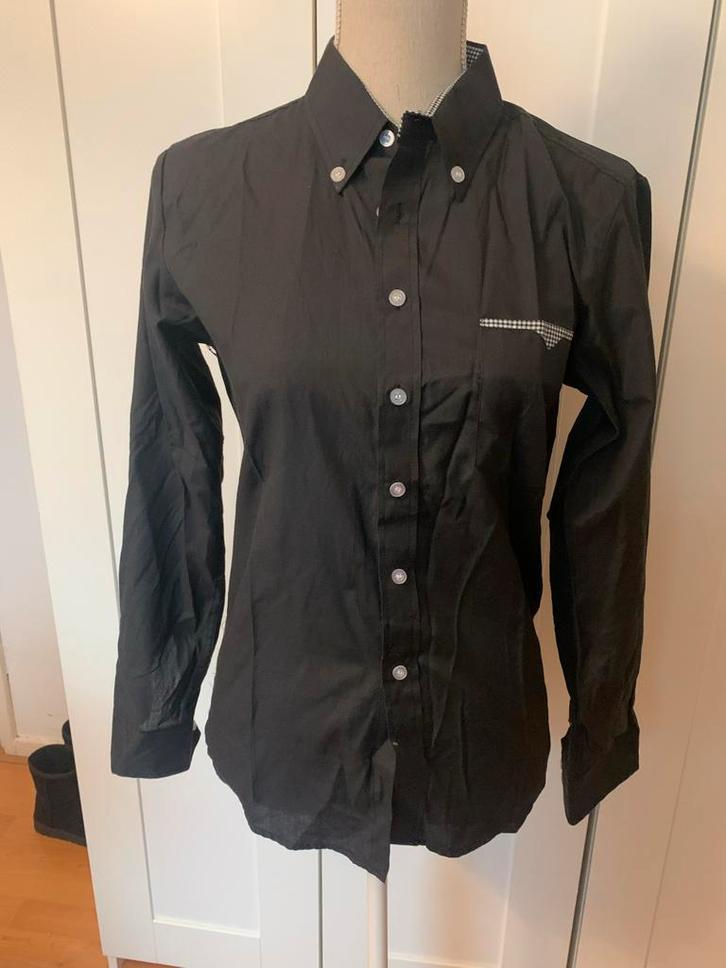 Zwart heren overhemd - Nieuw, maat S, Kleding | Dames, Blouses en Tunieken, Nieuw, Maat 36 (S), Zwart, Ophalen of Verzenden