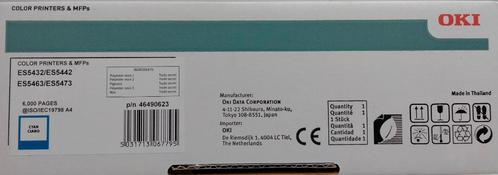 46490623 OKI  Cyan, Originele Toner Cartridge, ES5432, Computers en Software, Printerbenodigdheden, Nieuw, Toner, Ophalen of Verzenden