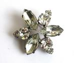 Vintage kristallen broche van de 60 jaren., Ophalen of Verzenden
