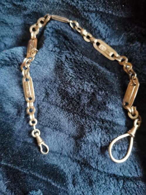 Antieke 14 krt gouden zakhorloge ketting 585 gestempeld, Antiek en Kunst, Antiek | Goud en Zilver, Goud, Ophalen of Verzenden