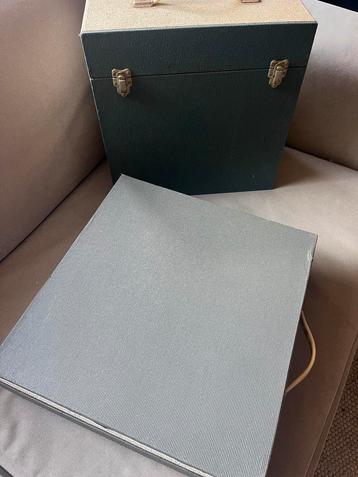 2x Philips  Platen Koffers Jaren '60/'70 beschikbaar voor biedingen