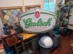 grolsch bier lamp bord cafe manecafe, Verzamelen, Ophalen, Zo goed als nieuw, Reclamebord, Plaat of Schild, Grolsch