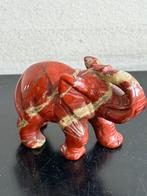 Half edrlsteen Jasper Olifant beeldjr, Ophalen of Verzenden