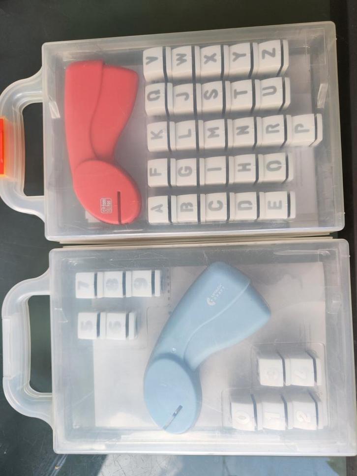 Alfabet & Cijfer Ponsen, Hobby en Vrije tijd, Knutselen, Zo goed als nieuw, Gereedschap of Toebehoren, Ophalen of Verzenden