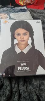 Wednesday Addams Kostuum met Pruik & Maillot, Ophalen, Nieuw, 146 t/m 152, Meisje