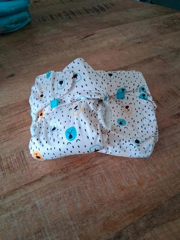 2 wasbare luiers met vaste boosters  beschikbaar voor biedingen