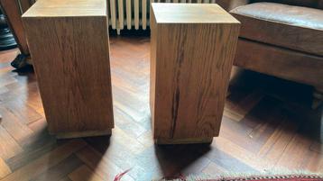 Art deco eiken zuiltjes pilaren beschikbaar voor biedingen