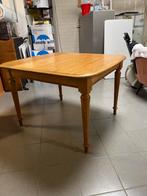 Antieke eiken eettafel met 4 stoelen., Huis en Inrichting, Tafels | Eettafels, Ophalen, Gebruikt, 100 tot 150 cm, Eikenhout