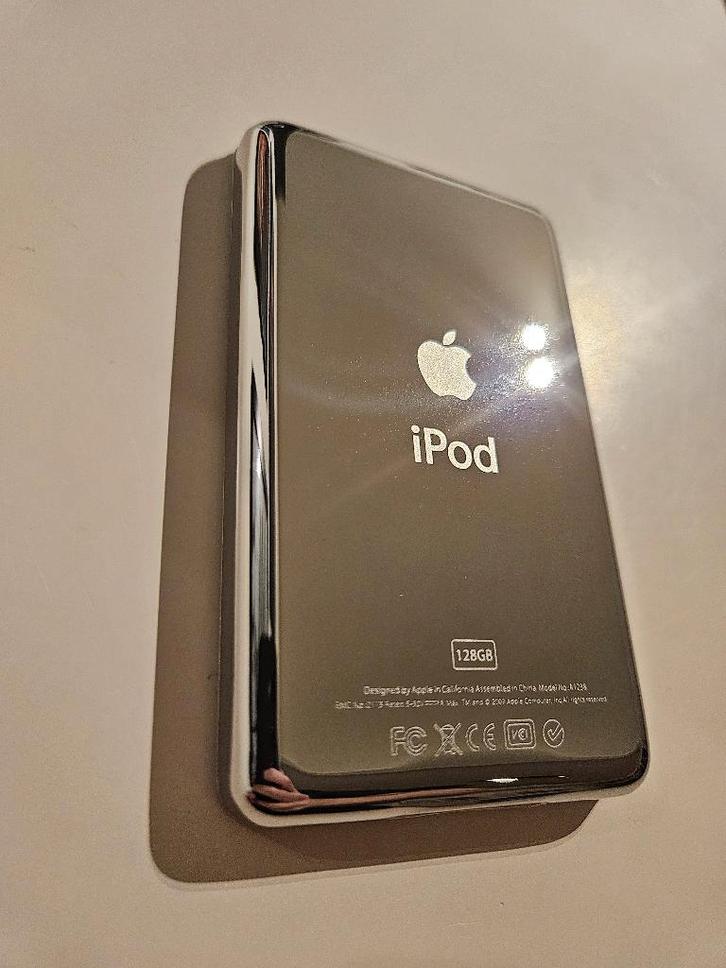 iPod Classic 128 GB SSD, Audio, Tv en Foto, Mp3-spelers | Apple iPod, Refurbished, Classic, 40 GB en meer, Zilver, Ophalen of Verzenden