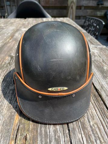 Paardrij Cap van leer - Casco M/L 58 cm beschikbaar voor biedingen