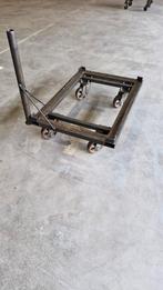 Stalen wagen / kar met zwenkwielen, Ophalen of Verzenden