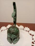 Antieke Griekse Bronzen Miniatuur Helm, Antiek en Kunst, Ophalen of Verzenden
