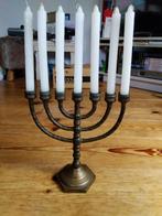 Antieke Menorah kandelaar (Joods), Antiek en Kunst, Antiek | Kandelaars, Ophalen, Koper of Brons