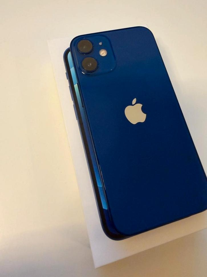 iPhone 12 mini Blue 128GB, 93% SOH, inclusief twee hoezen, Telecommunicatie, Mobiele telefoons | Apple iPhone, Zo goed als nieuw