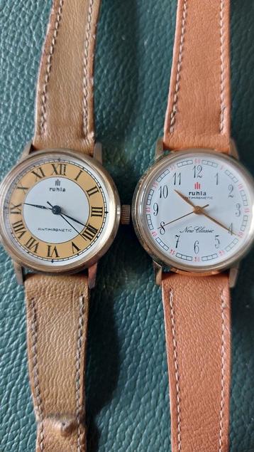 2x Ruhla vintage unisex  DDR horloges beschikbaar voor biedingen