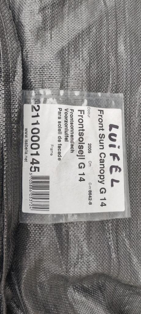 Isabella Luifel met geintegreerde pees en stokkenset, Caravans en Kamperen, Voortenten en Luifels, Zo goed als nieuw, Isabella